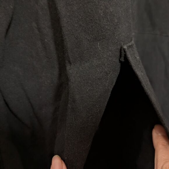 Champion Black Long Sleeve Hooded Shirt, 100% Cotton Mens Xtra Large - Picture 6 of 10